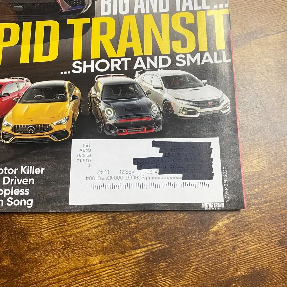 MOTOR TREND MAGAZINE-------NOVEMBER 2020